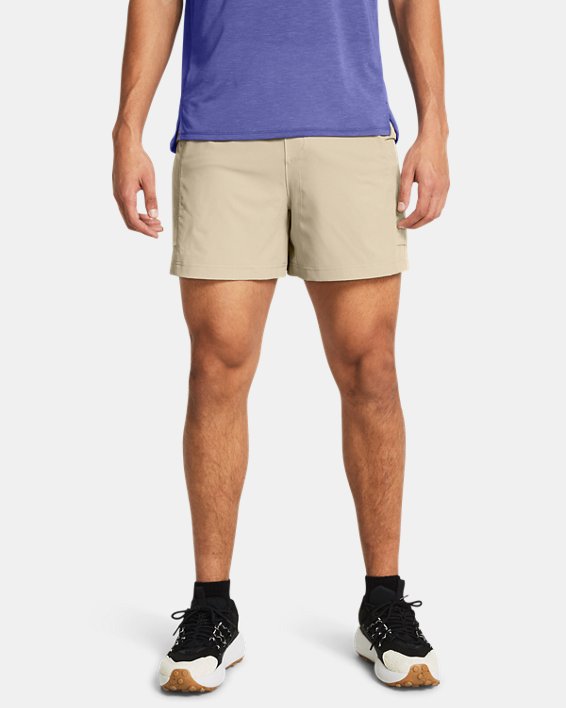 Men's UA Launch Trail 5" Shorts, Brown, pdpMainDesktop image number 0
